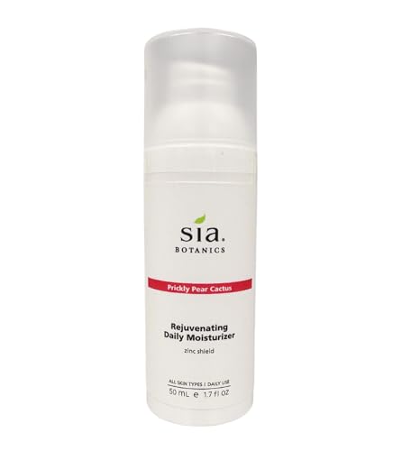 Sia Botanics Prickly Pear Daily Facial Moisturizer - SPF 30 (59ml/2oz Pump Bottle) | Face Sunscreen w/Prickly Pear, Sweet Orange, Lavender | Natural, Clean, Botanical Skincare for Women