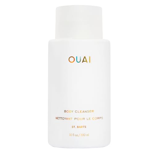 OUAI Body Cleanser, St. Barts - Foaming Body Wash with Jojoba Oil and Rosehip Oil to Hydrate, Nurture, Balance and Soften Skin - Paraben, Phthalate and Sulfate Free Skin Care Products (10 Fl Oz)