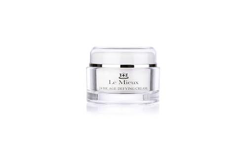 Le Mieux 24 Hr. Age Defying Cream - Hydrating Facial Moisturizer with Hyaluronic Acid & Peptides, Rich Anti-Aging Face Cream, No Parabens or Sulfates (1.75 oz / 52 ml)