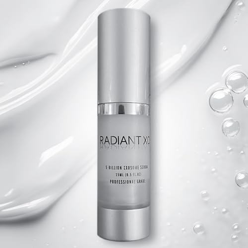 RadiantXO Exosome Serum, 1.0 Fl Oz | 5 Billion Exosomes & 700 Growth Factors, Proprietary Stabilization, Supports Collagen, Radiant & Youthful-Looking Complexion, Regeneration, Next-Gen Daily Skincare