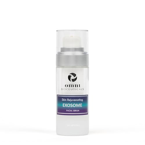 Omni Bioceuticals Skin Rejuvenating Exosome Facial Serum, Over 1 Billion Regenerative Exosomes, Bio-hacking, Copper Peptide GHK-Cu, Niacinamide, Hyaluronic Acid (1.0 oz / 30ml)