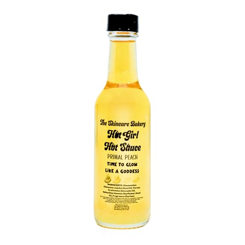The Skincare Bakery Viral Hot Girl Hot Sauce Body Oil - Primal Peach - Glazed Donut Skin Finish - 5 oz