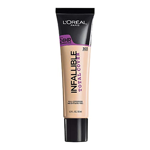 L’Oréal Paris Infallible Total Cover Foundation, Nude Beige, 1 fl; oz.