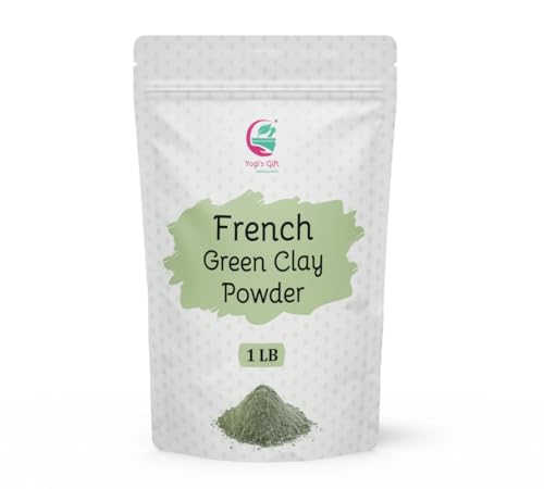 French Green Clay Powder 1lb | Deep Facial Cleanser | Skin Softening Face Mask | Natural Detoxifying Mask | Argile Verte | By Yogi's Gift®