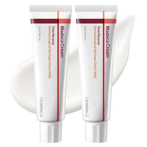 CENTELLIAN 24 Madeca Cream Time Reverse (50ml/1.69fl oz, Pack of 2) Advanced Fast-Absorbing & Nourishing Cream, Hydrates, Reduces Wrinkles, Korean Skin Care, Centella Asiatica