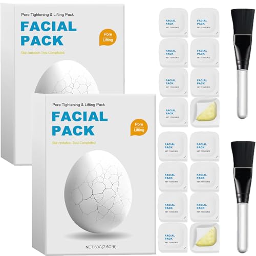 Zombie Facial Mask,Zombie Mask Facial,Hydrating Skincare Face Mask,Moisturizing No-Wash Peel-off Mask,Shrink Pore,Pore Tightening & Lifting Deep Cleansing Clay Mud Mask,2Boxes(2PCS)