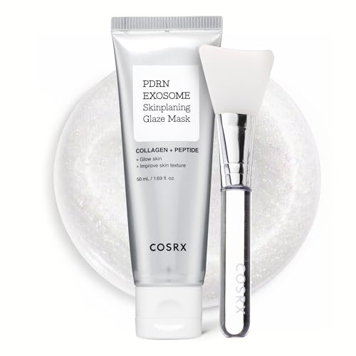 COSRX PDRN EXOSOME Glaze Wrapping Mask with SALMON DNA PDRN, Instant Glow, Easy Peel-Off Overnight Mask for Glass Skin, Firmness, Elasticity & Skin Texture Care,1.69 fl. Oz, Korean Skin Care