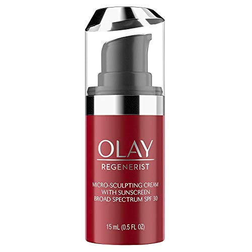 Olay Regenerist Micro-Sculpting Cream Face Moisturizer with Sunscreen SPF 30, Anti-Aging Daytime Facial Moisturizer, Hydrating Face Cream with Amino-Peptide Complex and Niacinamide, 0.5 oz
