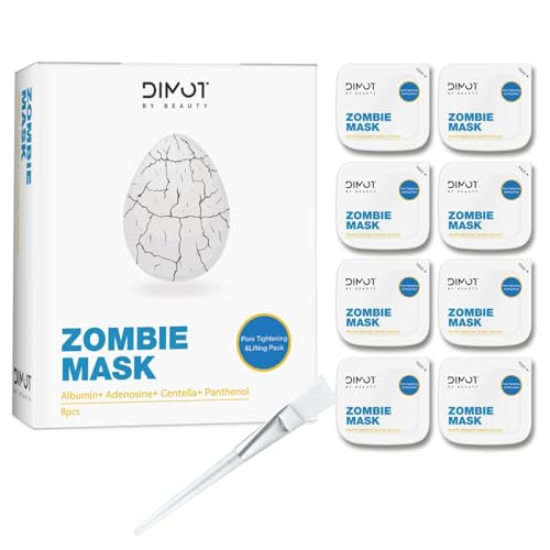 YOYILY 2025 New Zombie Facial Mask - Hydrating & Tightening Face Mask, Lifting, Deep Cleansing Pore, for Women & Men, 1 Box 8Pcs