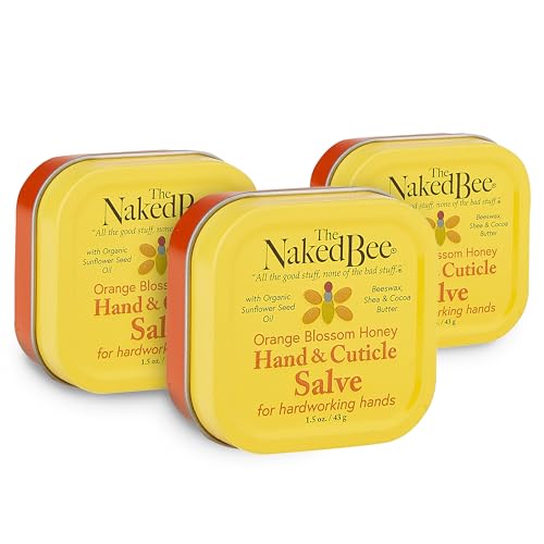 The Naked Bee Orange Blossom Honey Hand Salve (1.5 Oz) - 3 Pack
