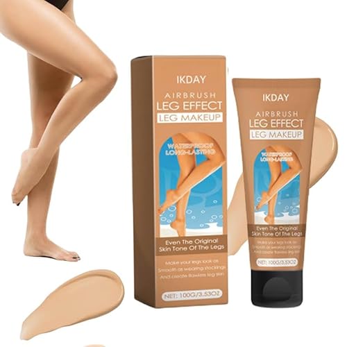 IKDAY Leg Makeup Waterproof No Transfer - Leg Makeup for Varicose Veins Waterproof Black Skin - Body Scar Cover up Makeup for Tattoos Cover Up -Lotion Long Last Body Foundation (Bronze, #3)